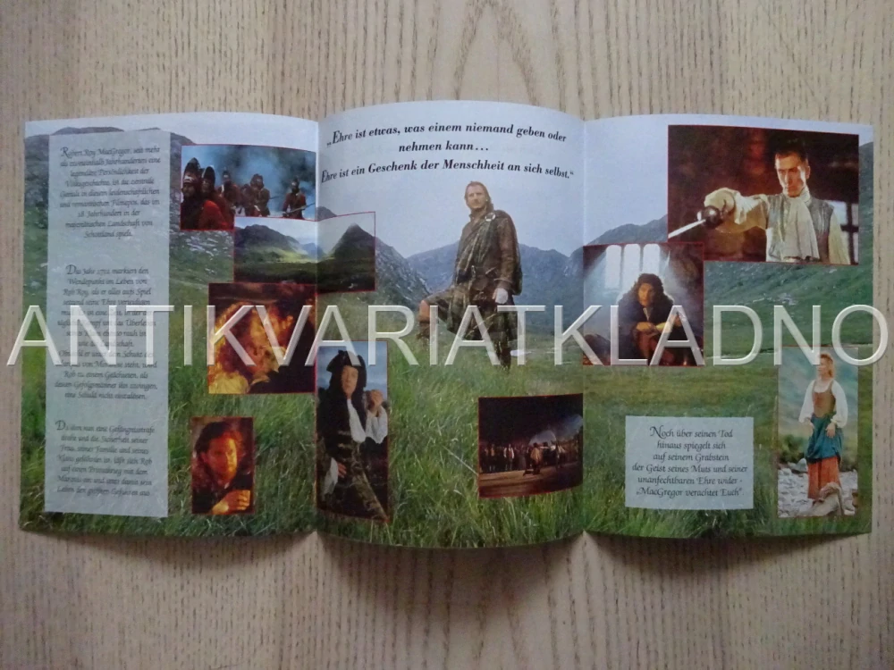 ROB ROY, L. NEESON, J. LANGE, FILMOVÝ LETÁK