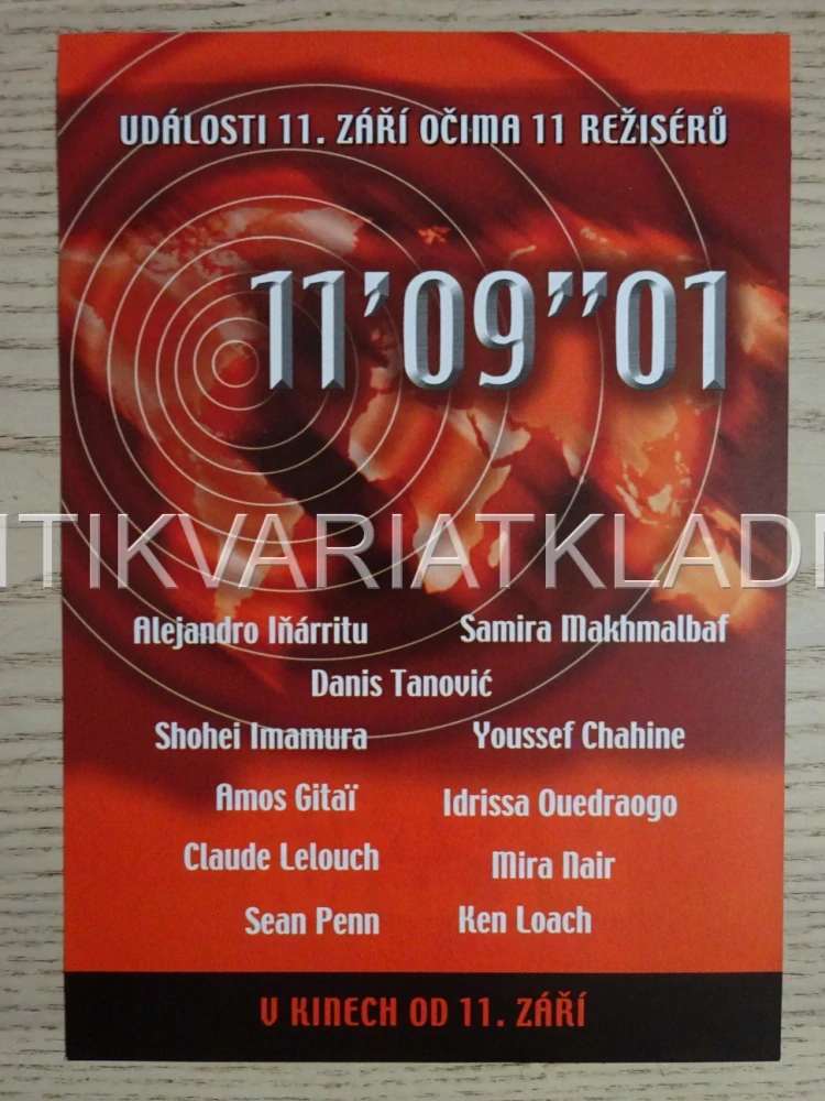 DON'S PLUM BAR, L. DI CAPRIO, 11'09'01, OBOUSTRANNÝ FILMOVÝ LETÁK