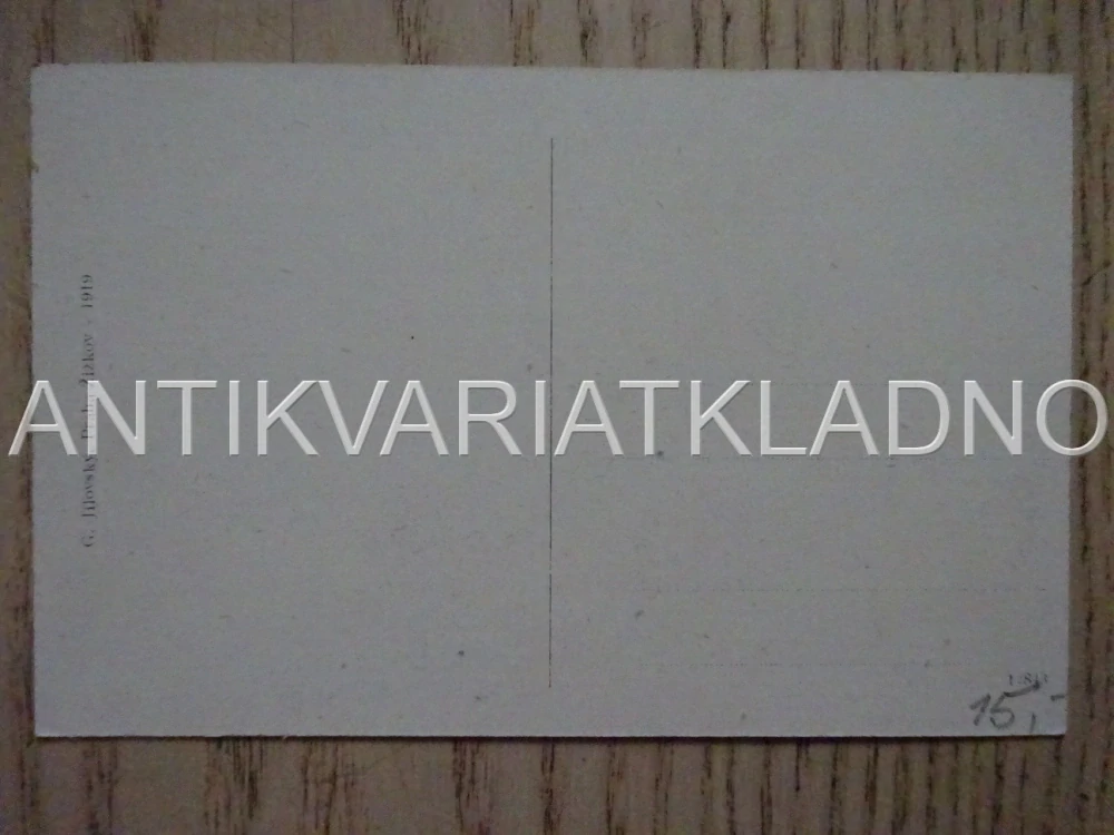 DŘÍŇ, PARTIE U KOSTELÍČKA, ROK 1919, OKRES KLADNO, POHLEDNICE 442