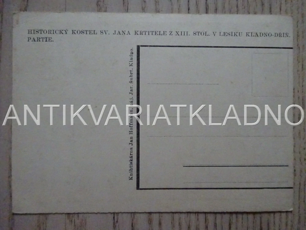 KOSTEL SV. JANA KŘTITELE, OKRES KLADNO, POHLEDNICE 446