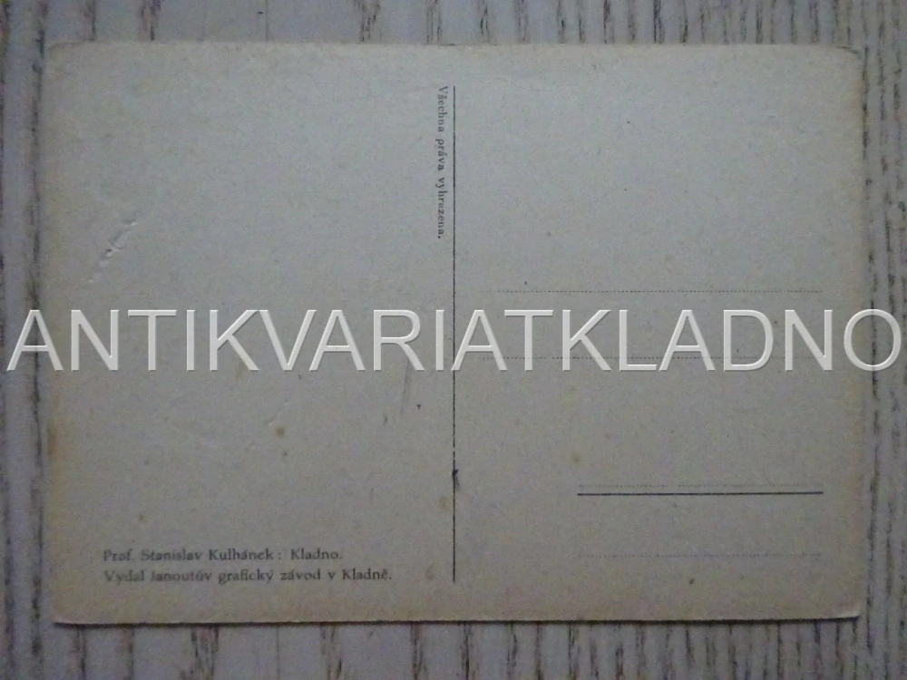 KLADNO, ROK 1925, POHLEDNICE 448