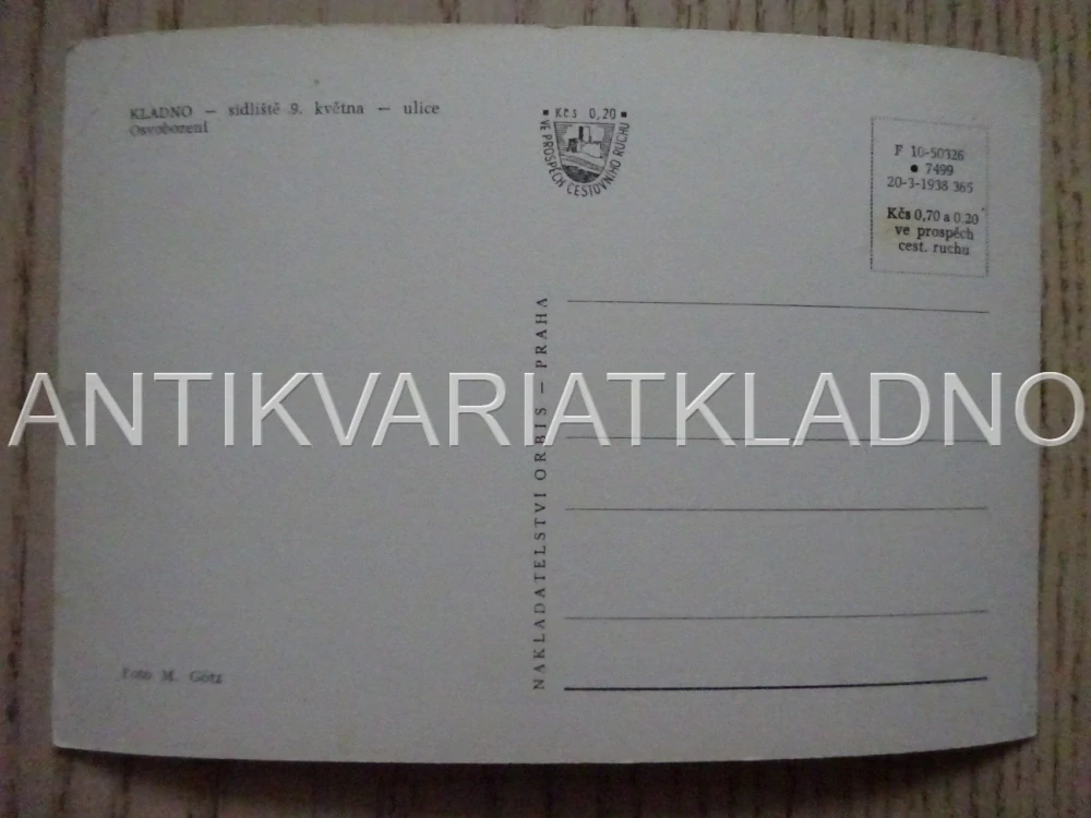 SÍDLIŠTĚ 9. KVĚTNA, ULICE, KLADNO, POHLEDNICE 452
