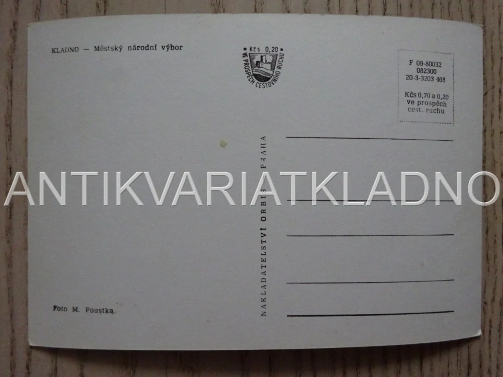 KLADNO, MĚSTSKÝ NÁRODNÍ VÝBOR, POHLEDNICE 456