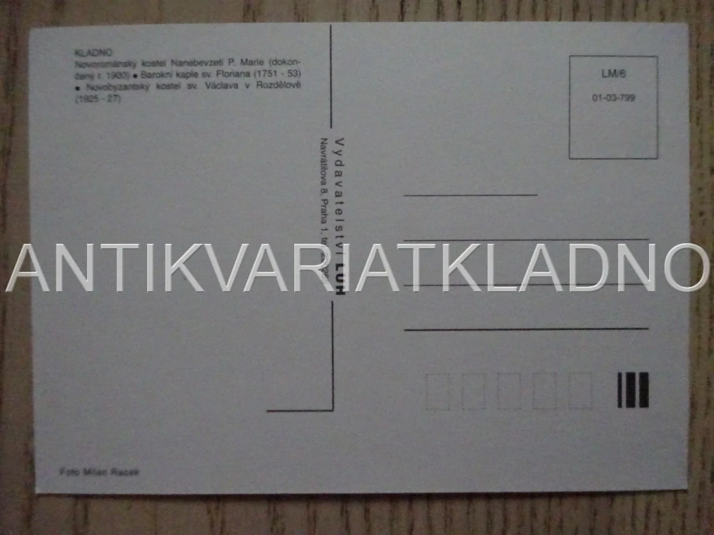 KLADNO, KOSTEL NANEBEVZETÍ PANNY MARIE, KAPLE SV. FLORIANA, KOSTEL SV. VÁCLAVA V ROZDĚLOVĚ, POHLEDNICE 471