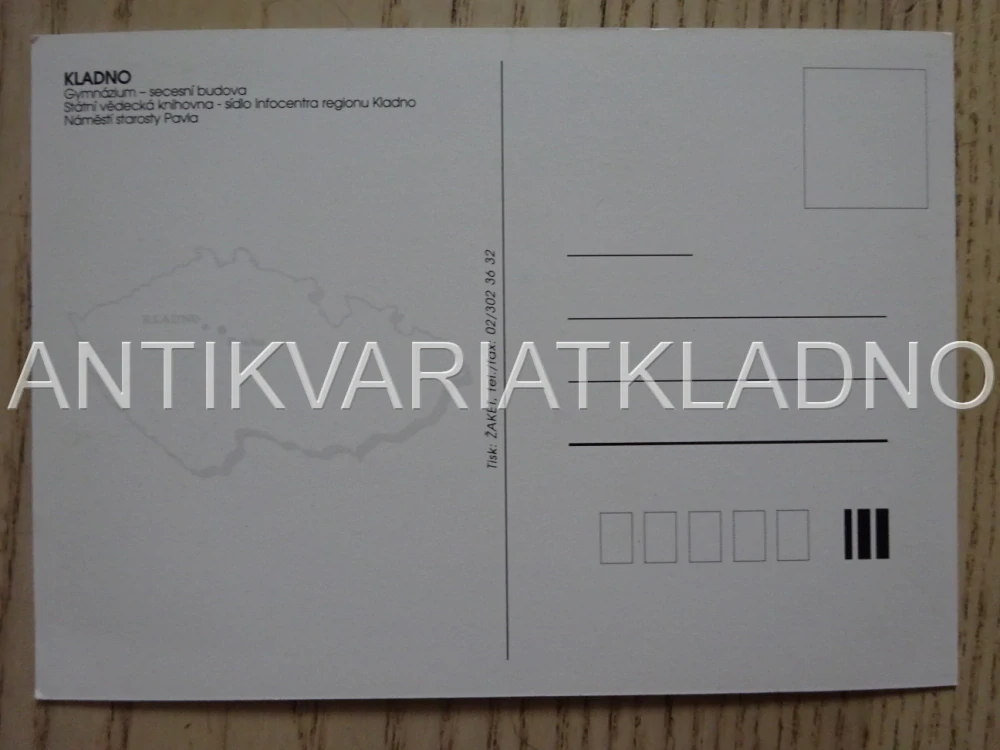 KLADNO, NÁMĚSTÍ STAROSTY PAVLA, GYMNÁZIUM, POHLEDNICE 476