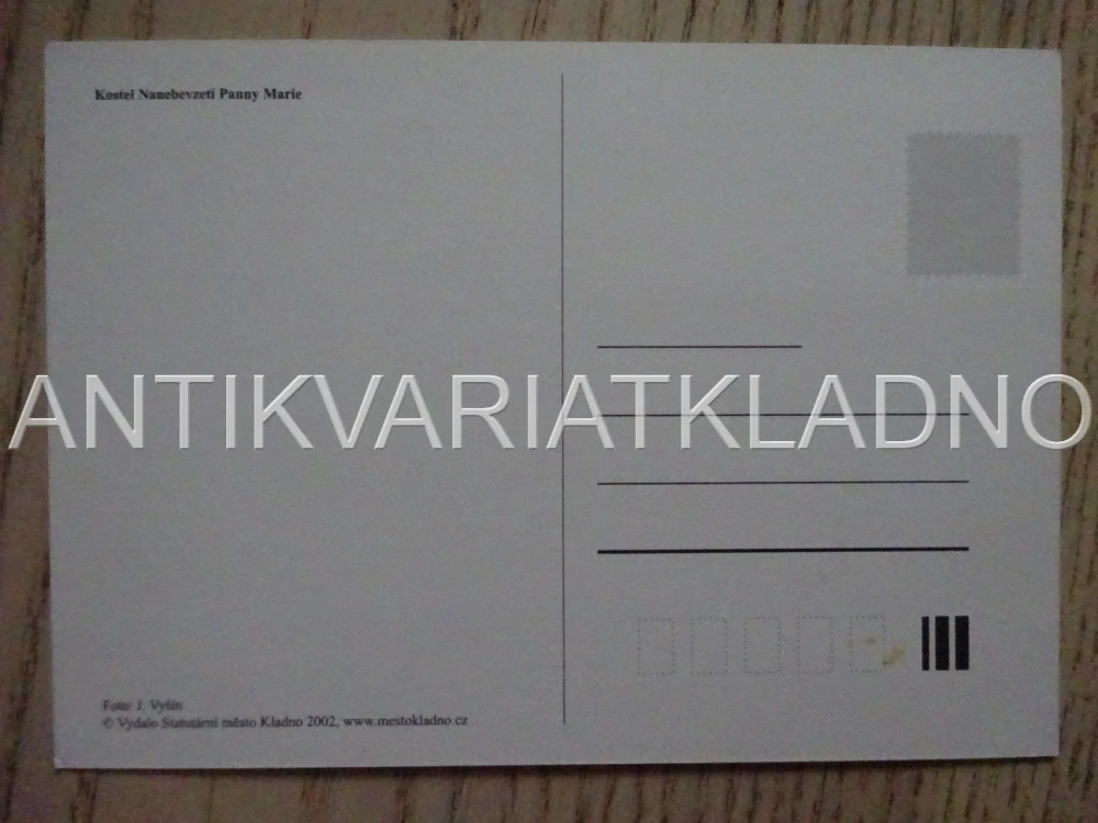 KLADNO, KOSTEL NANEBEVZETÍ PANNY MARIE, POHLEDNICE 478