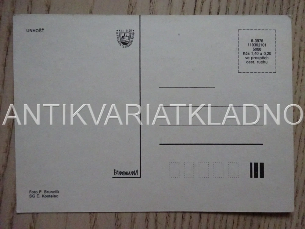 UNHOŠŤ, OKRES KLADNO, POHLEDNICE 501