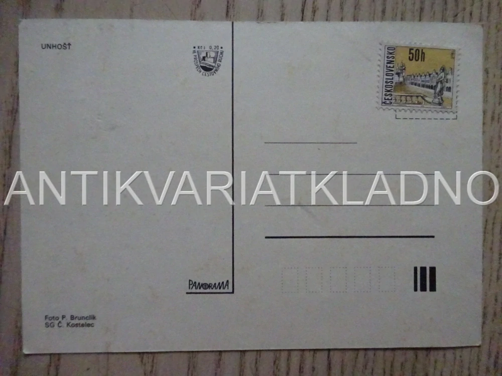 UNHOŠŤ, OKRES KLADNO, POHLEDNICE 502