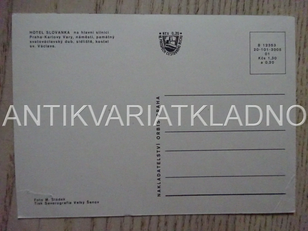 STOCHOV, HOTEL SLOVANKA, OKRES KLADNO, POHLEDNICE 506