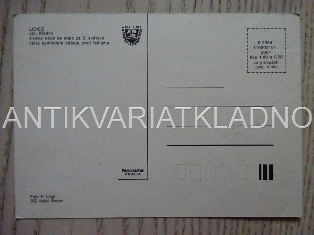 LIDICE, OKRES KLADNO, POHLEDNICE 507