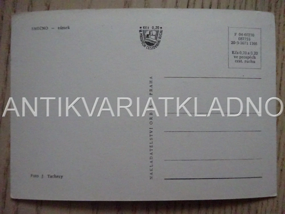 SMEČNO, ZÁMEK, OKRES KLADNO, POHLEDNICE 509