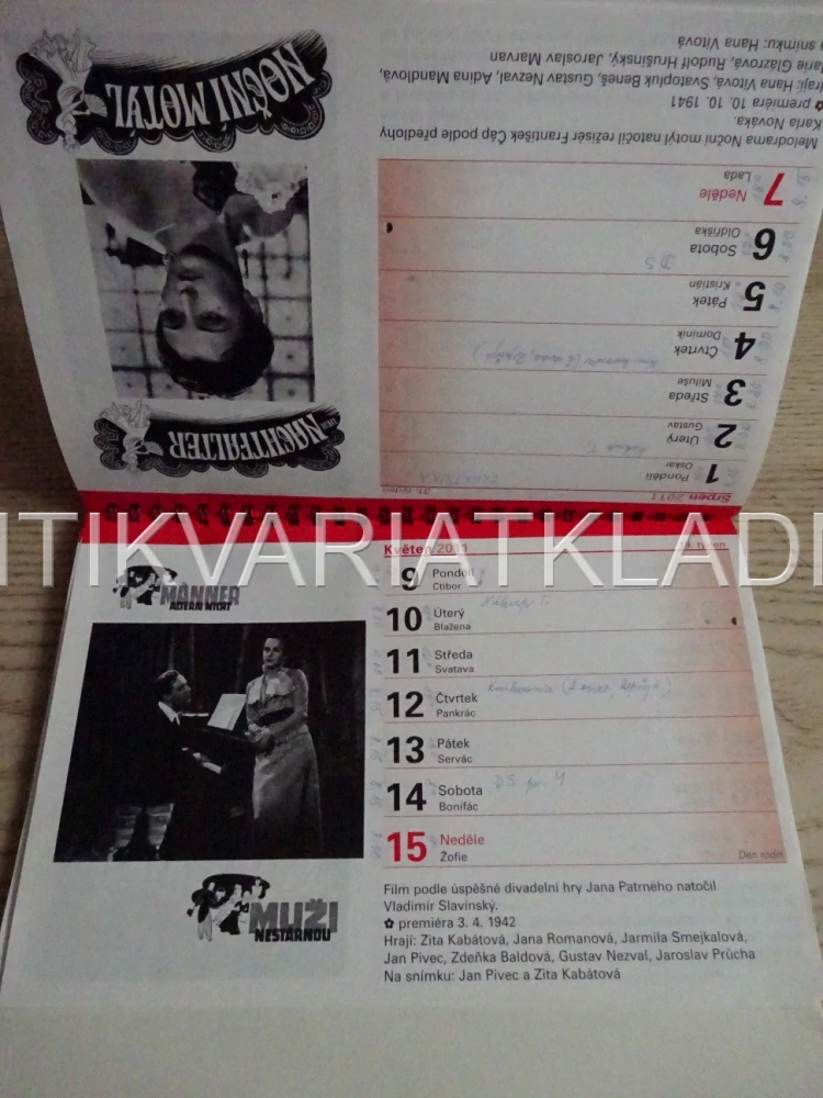 WOLFŮV FILMOVÝ KALENDÁŘ 2011