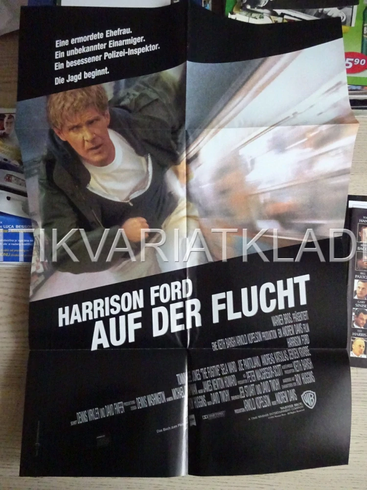 AUF DER FLUCHT, H. FORD, FILMOVÝ LETÁK