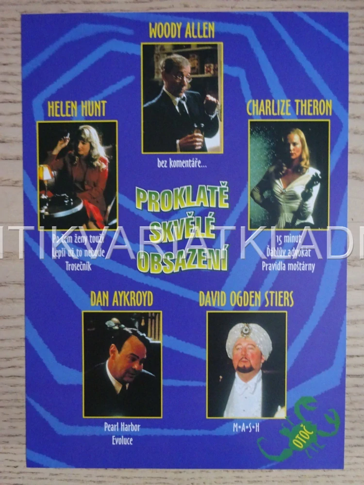 PROKLETÍ ŽLUTOZELENÉHO ŠKORPIÓNA, W. ALLEN, D. AYKROYD, H. HUNT, FILMOVÝ LETÁK