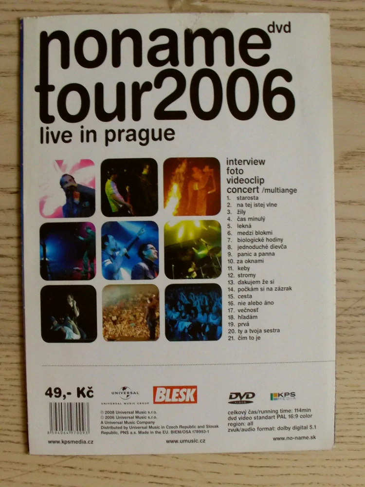 NO NAME TOUR 2006, CD HUDBA