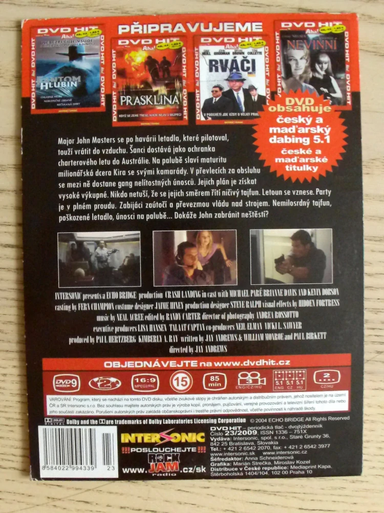 SMRŠŤ NAD PACIFIKEM, DVD FILM