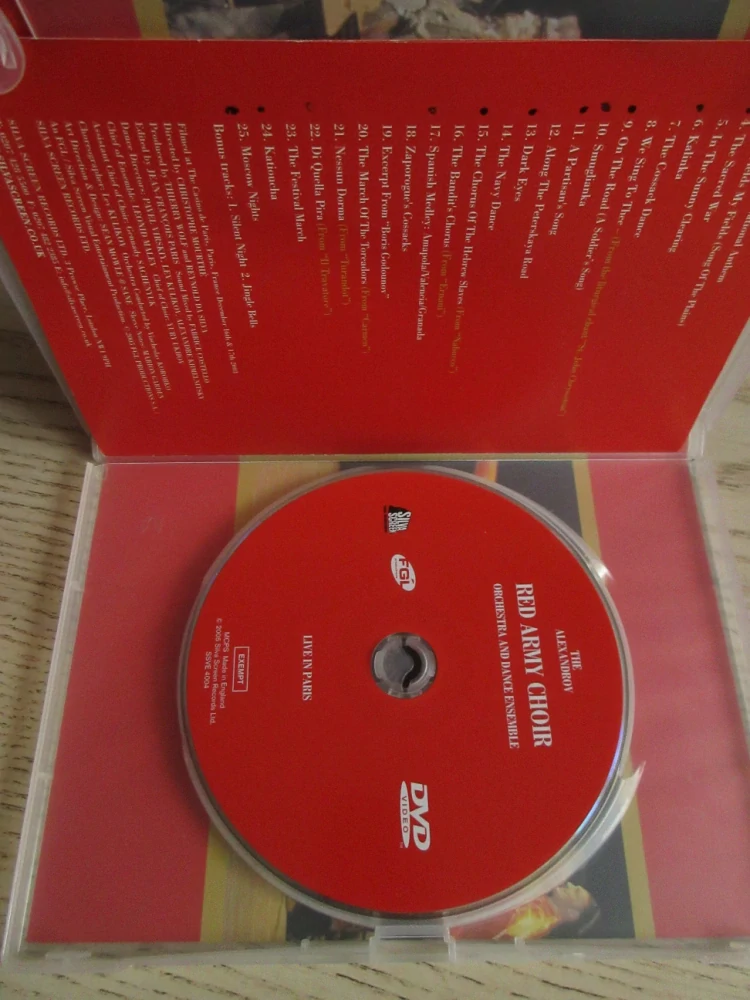 ALEXANDROVCI, RED ARMY CHOIR, DVD HUDBA