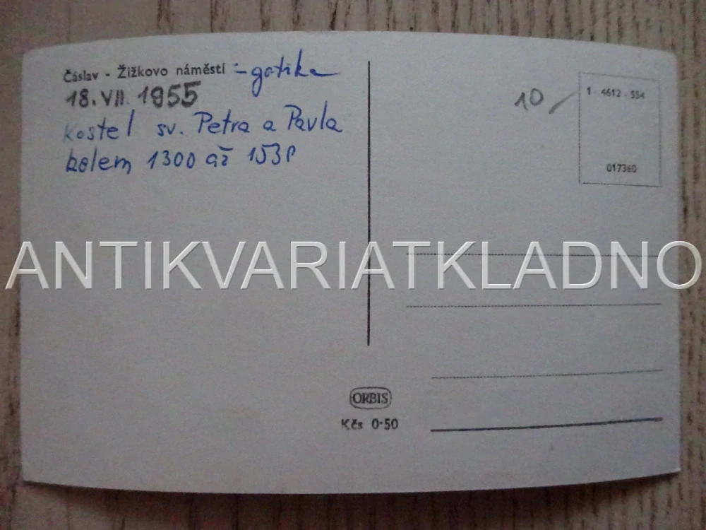 ČÁSLAV, ŽIŽKOVO NÁMĚSTÍ, POHLEDNICE 434