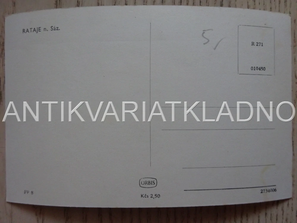 RATAJE NAD SÁZAVOU, SKALNÍ MĚSTO, POHLEDNICE 527