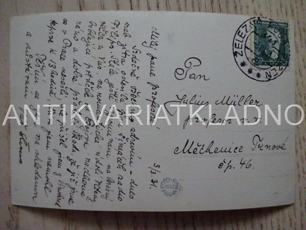 KLATOVY, VEČERNÍ POHLED, OKRES KLATOVY, POHLEDNICE 572