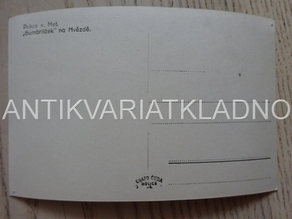POLICE NAD METUJÍ, "BUMBRLÍČEK" NA HVĚZDĚ, OKRES NÁCHOD, POHLEDNICE 580