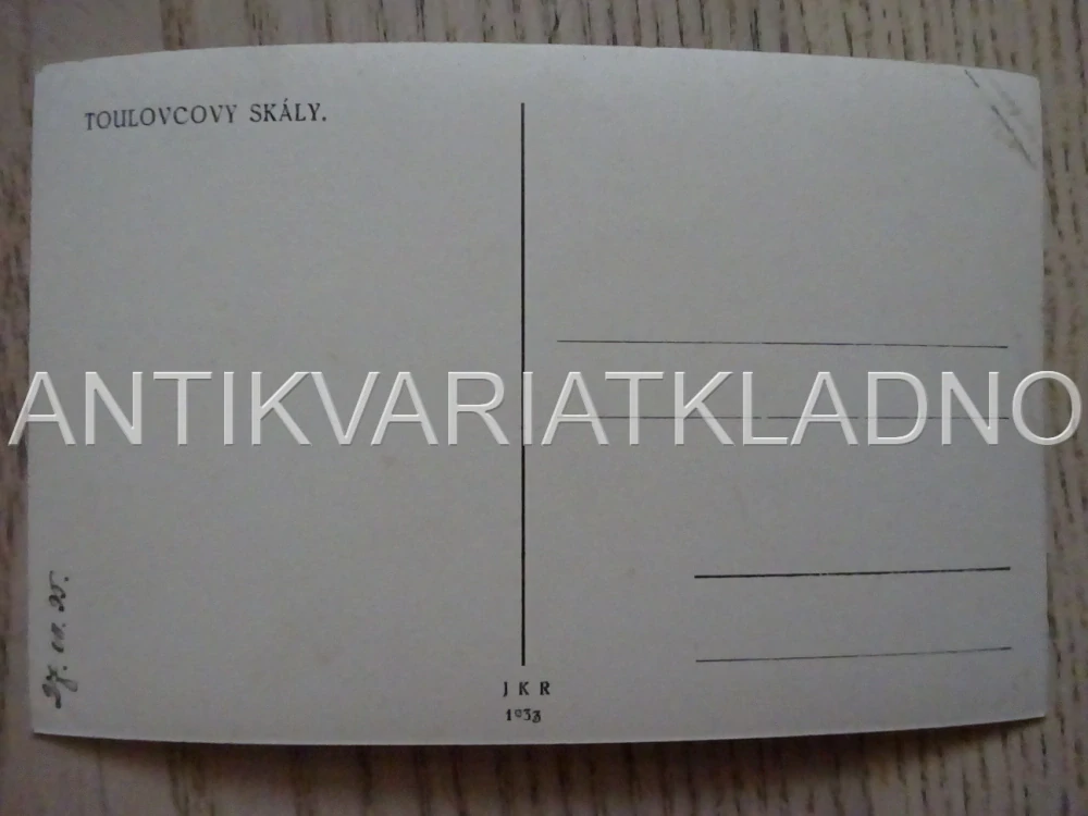 TOULCOVY SKÁLY, OKRES SVITAVY, POHLEDNICE 590