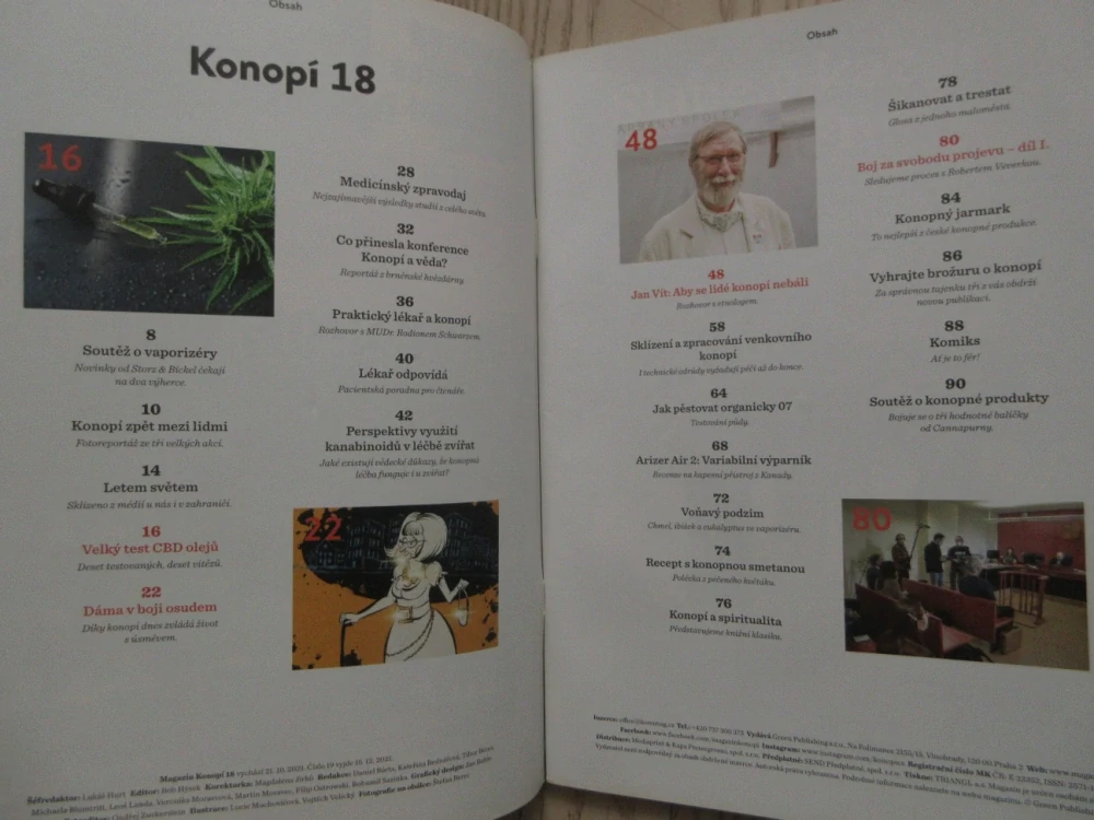 ČASOPIS KONOPÍ: TESTUJEME CBD OLEJE, Č. 18, 5/2021, **an
