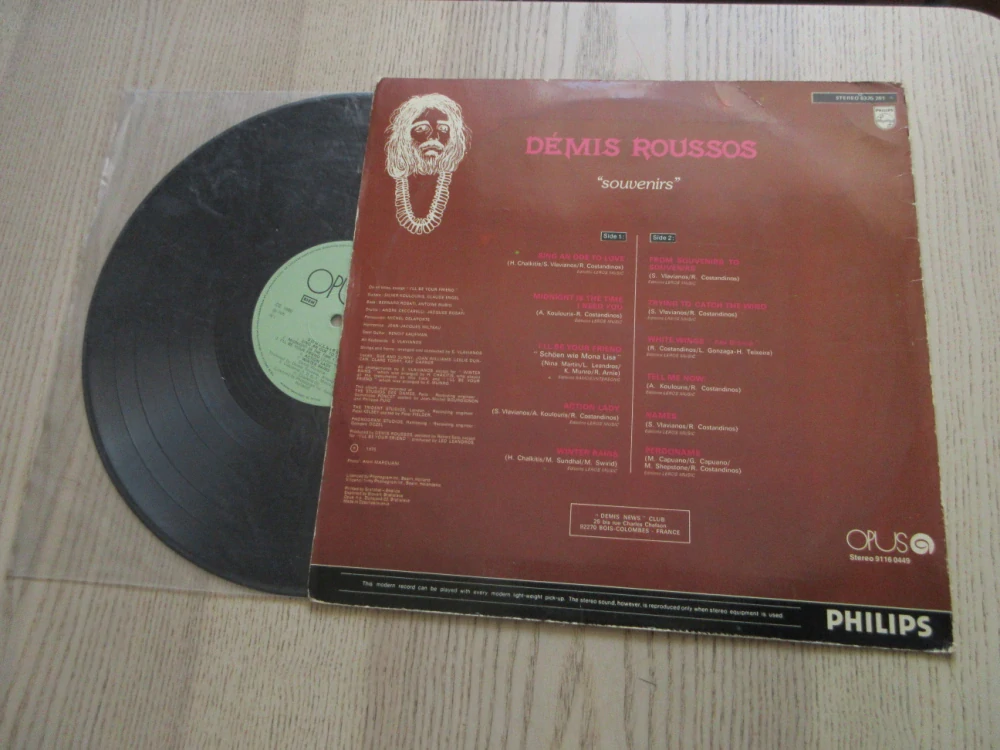 DÉMIS ROUSSOS, SOUVENIRS, LP