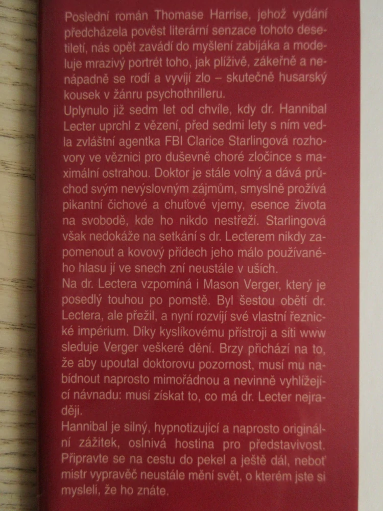 HANNIBAL, (MLČENÍ JEHŇÁTEK) , THOMAS HARRIS, **an