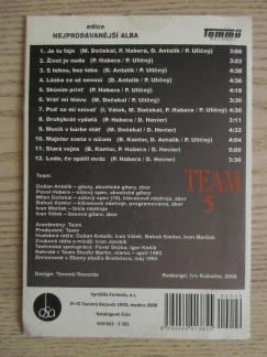 TEAM 5, TEAM A PAVOL HABERA, CD HUDBA
