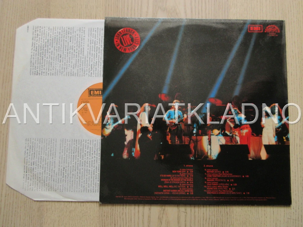 JOHN LENNON, LIVE IN NEW YORK CITY, BEATLES, LP