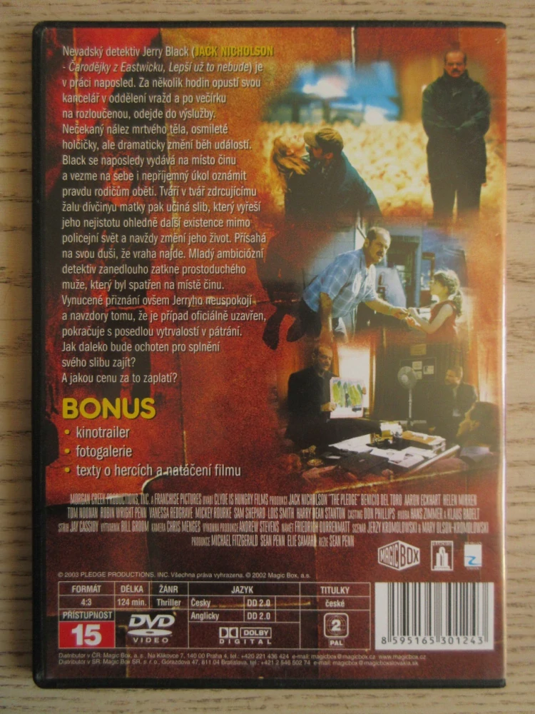 PŘÍSAHA, J. NICHOLSON, DVD FILM