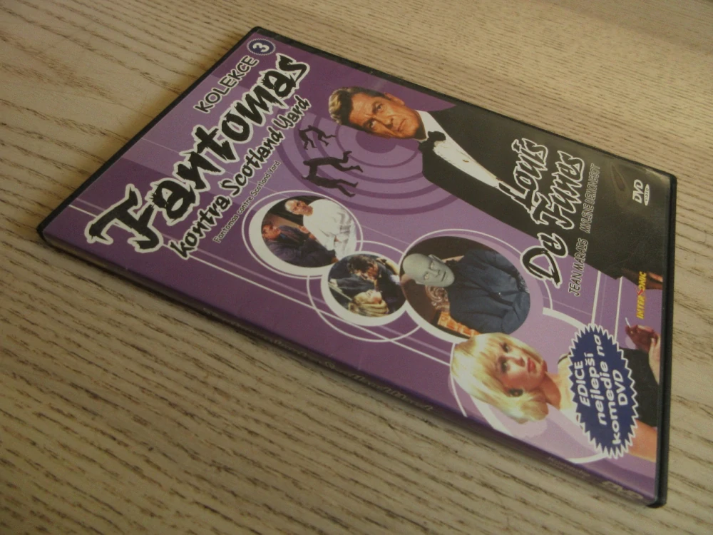 FANTOMAS KONTRA SCOTLAND YARD, L. DE FUNES, J. MARAIS, KOLEKCE 3, DVD FILM
