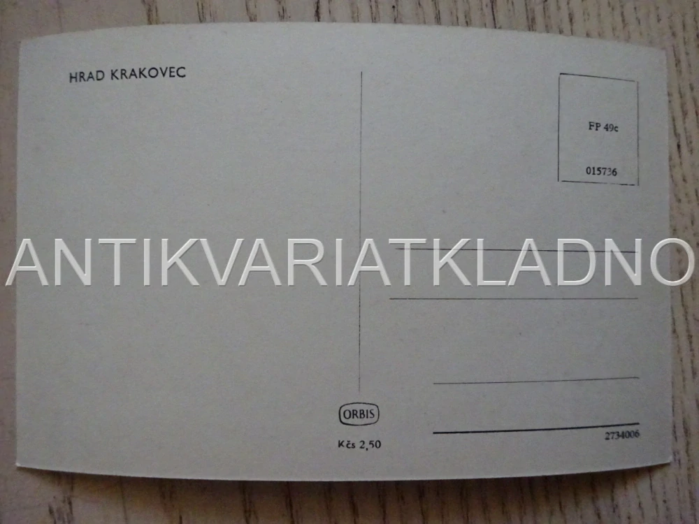 HRAD KRAKOVEC, OKRES RAKOVNÍK, POHLEDNICE 615