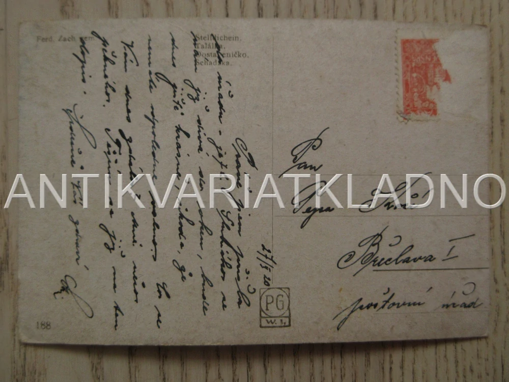 ŽENA, PORTRÉT, PŘÍRODA, POHLEDNICE 654