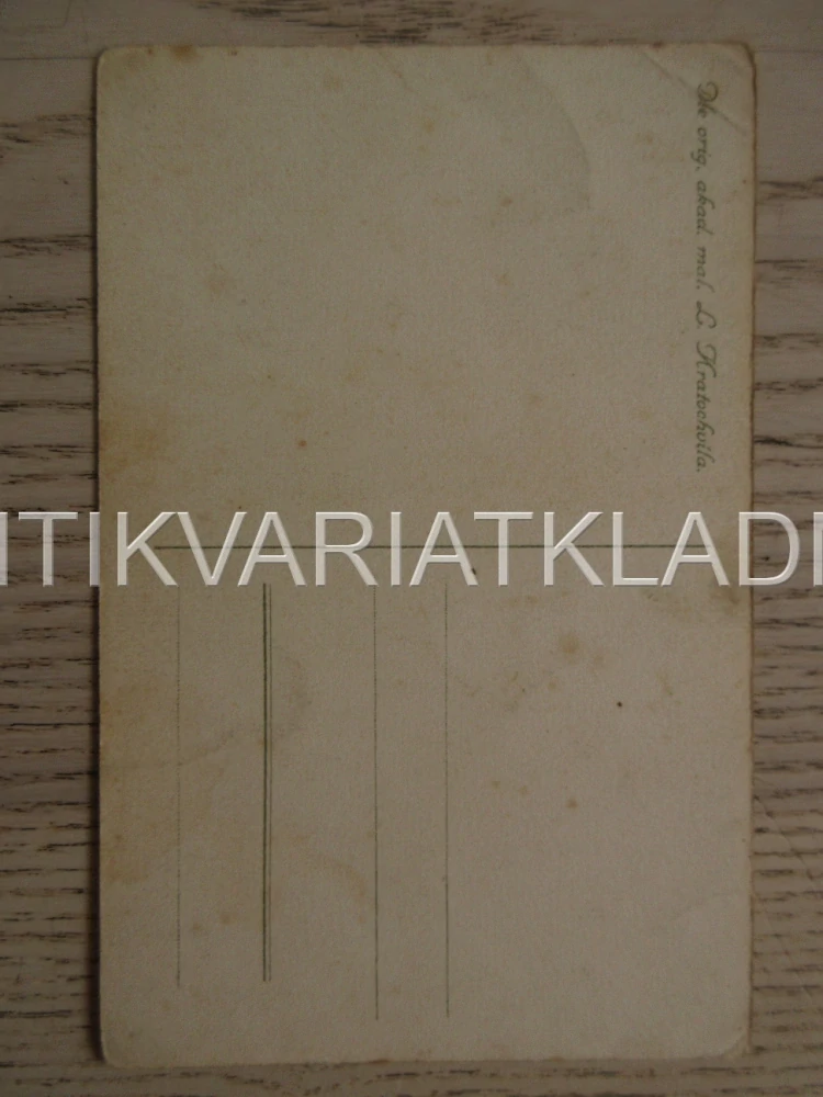 SRDEČNÉ BLAHOPŘÁNÍ, KROJ, L. KRATOCHVÍL, POHLEDNICE 660