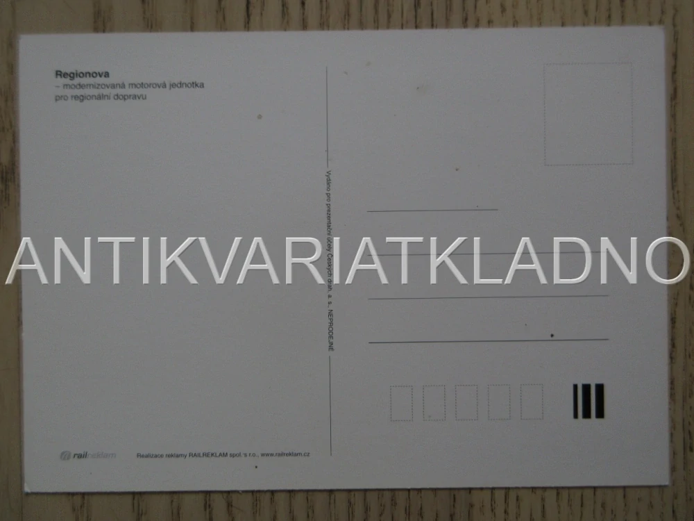 STŘEDOČESKÁ REGIONOVA, ŽELEZNICE, POHLEDNICE 685