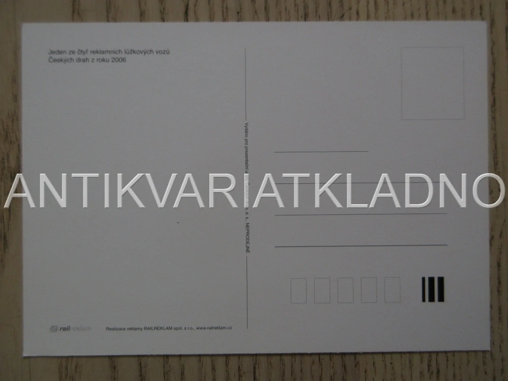 REKLAMNÍ LOKOMOTIVA ČESKÉ DRÁHY, ŽELEZNICE, POHLEDNICE 687