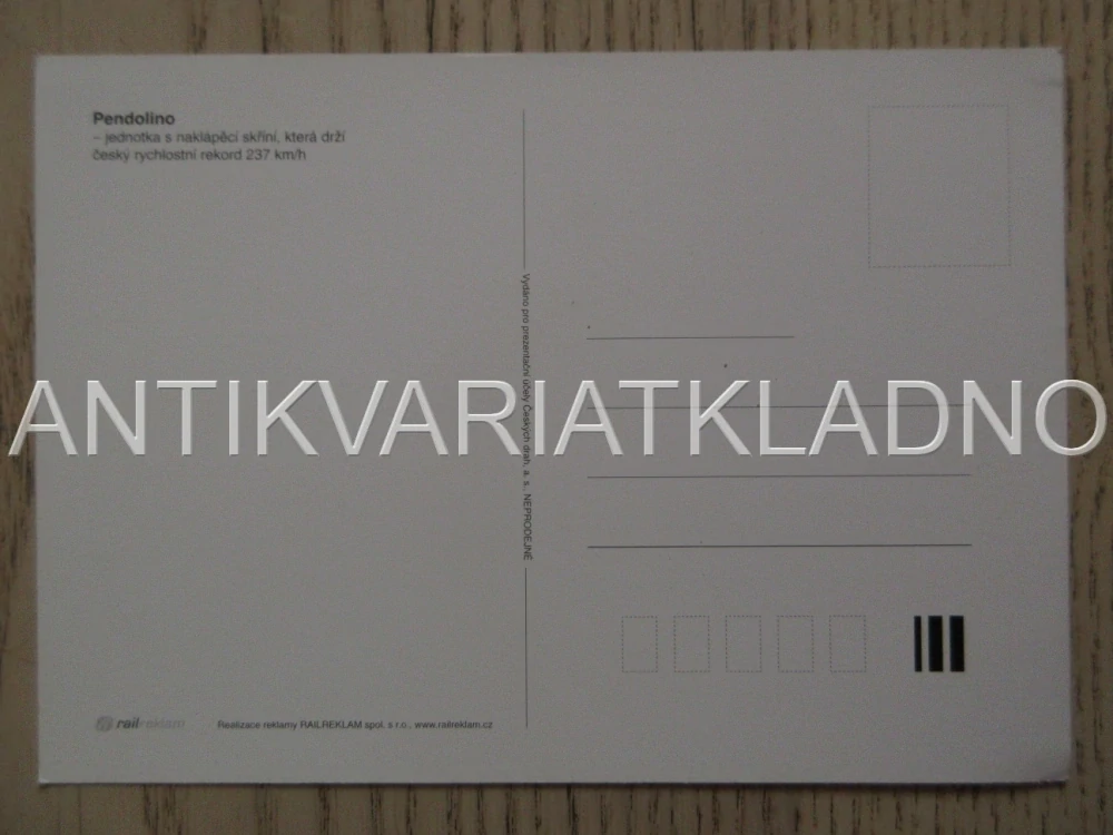PENDOLINO, ŽELEZNICE, POHLEDNICE 690