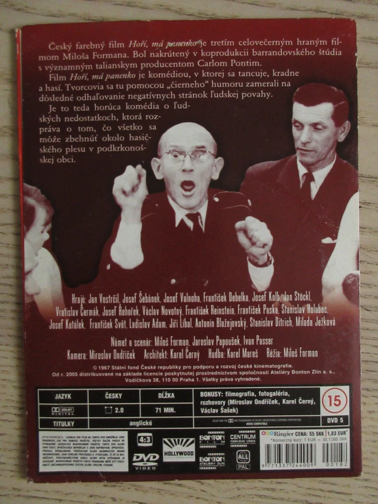 HOŘÍ, MÁ PANENKO, DVD FILM