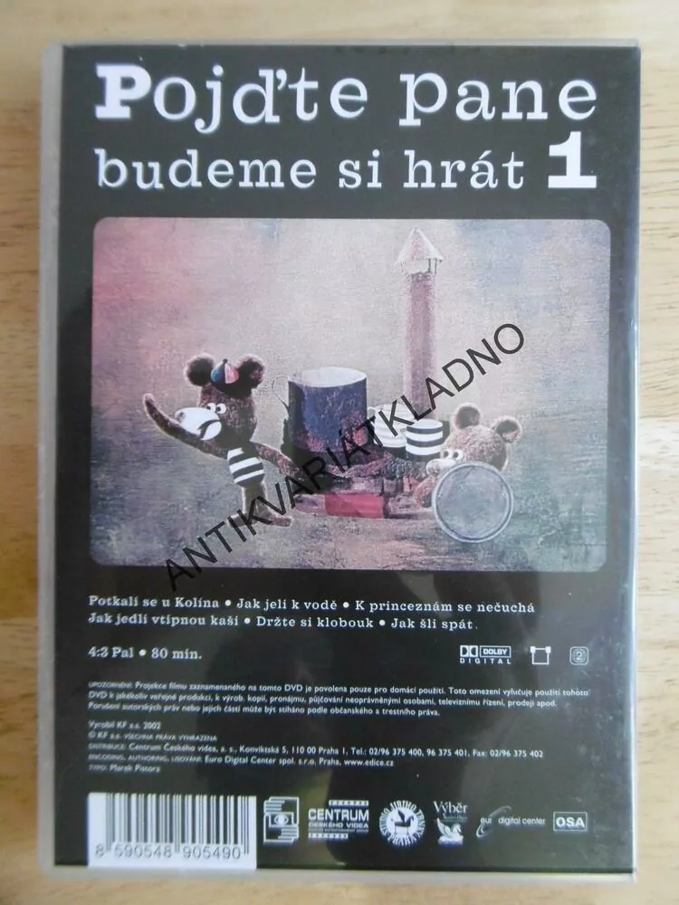 POJĎTE PANE BUDEME SI HRÁT 1., DVD FILM,