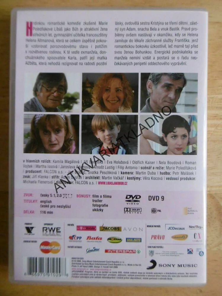LÍBÁŠ JAKO BŮH, DVD FILM