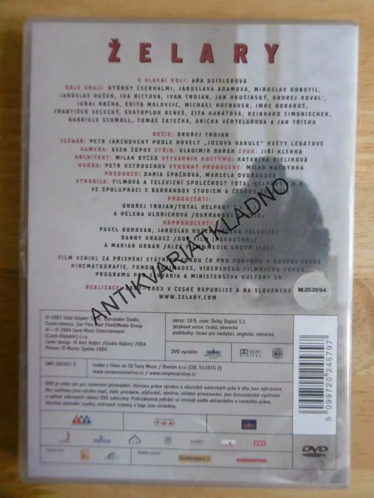 ŽELARY, DVD FILM