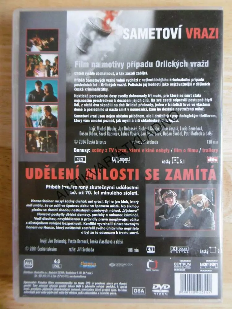 SAMETOVÍ VRAZI, DVD FILM