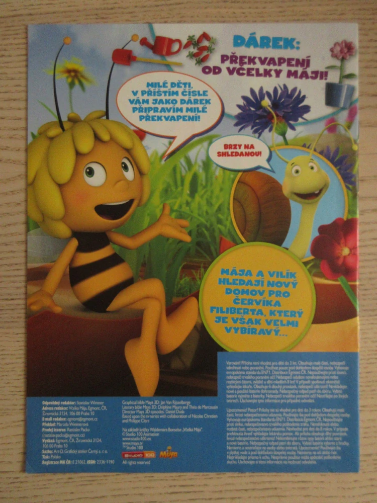 VČELKA MÁJA, MÁJINY PŘÍBĚHY: MÁJA SE NEVYSPÍ, ČASOPIS, Č. 5/2014, **an