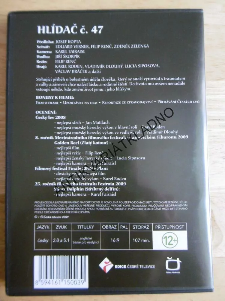 HLÍDAČ Č.47, DVD FILM