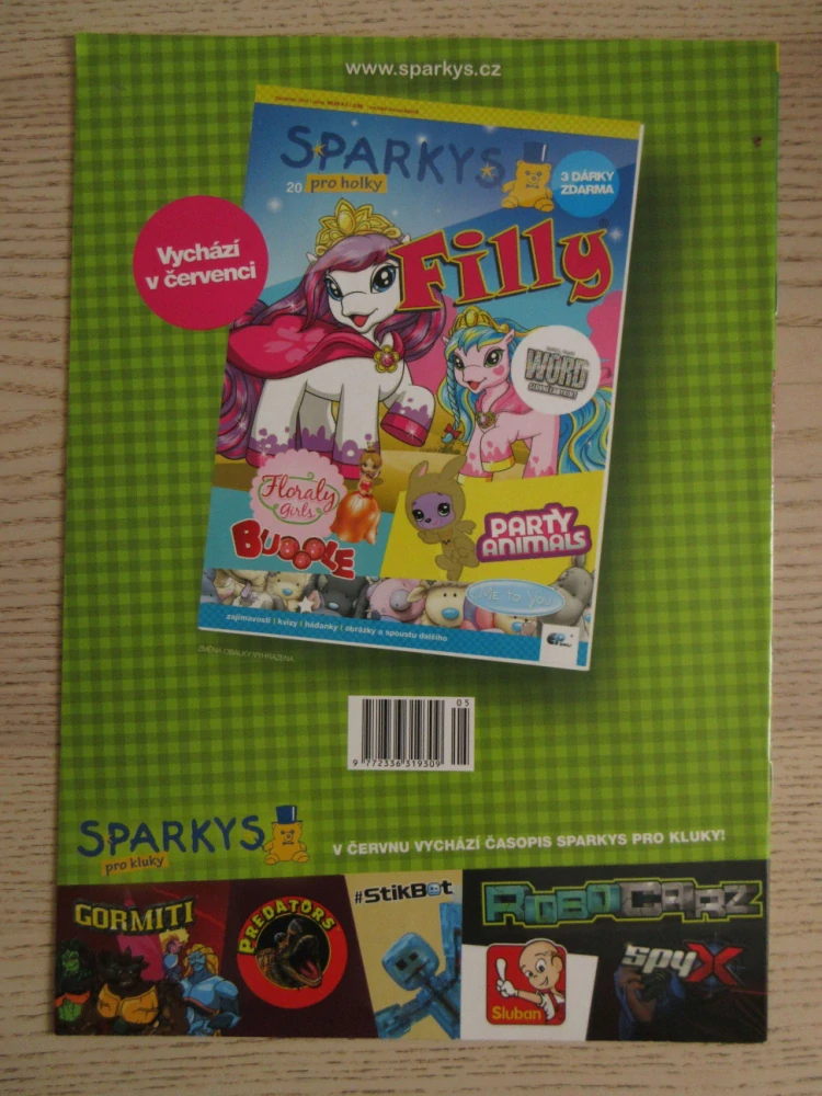 SPARKYS PRO HOLKY, FILLY, ČASOPIS, Č. 19/2018, **an