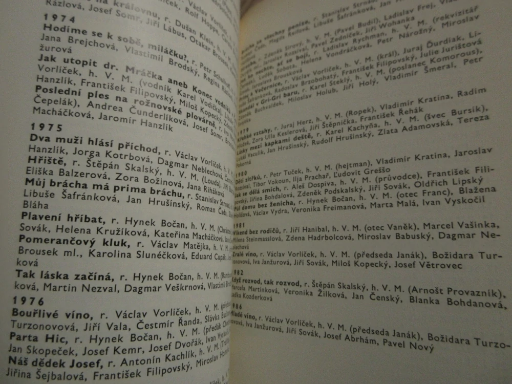 MENŠÍK VLADIMÍR, FILMOVÝ SEŠIT, **an