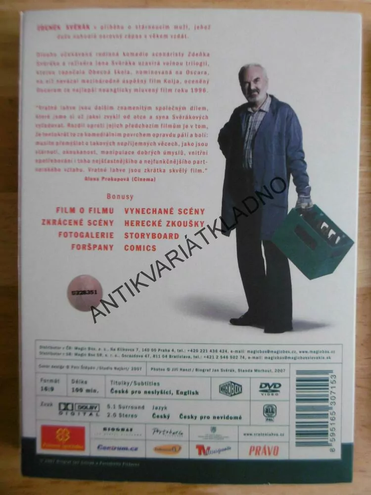 VRATNÉ LÁHVE, DVD FILM