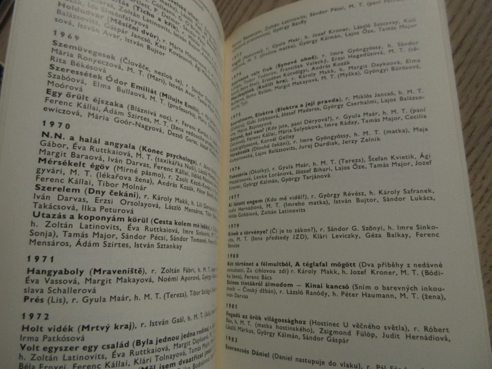 TÖRŐCSIKOVÁ MARI, FILMOVÝ SEŠIT, **an